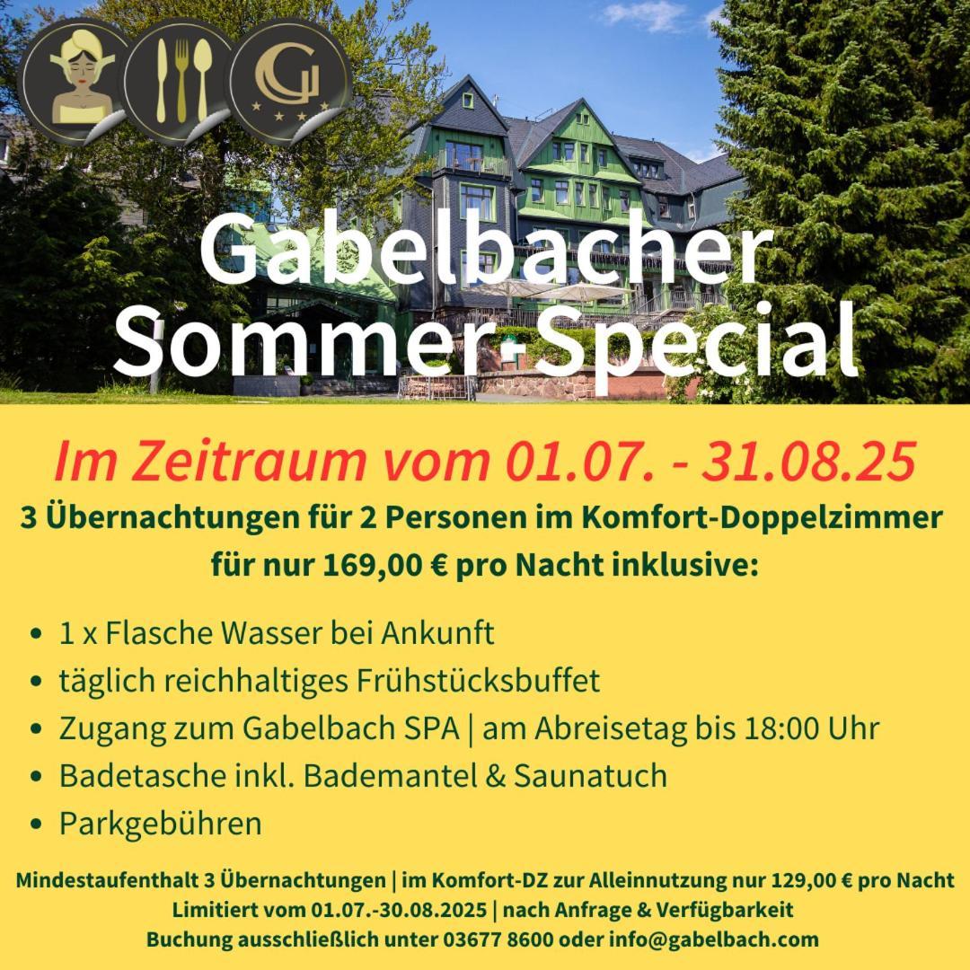 Berg & Spa Hotel Gabelbach Ilmenau Dış mekan fotoğraf